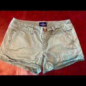 Dark Green American Eagle Shorts